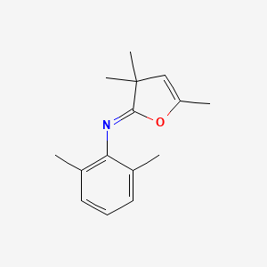 molecular formula C15H19NO B15411717 Benzenamine, 2,6-dimethyl-N-(3,3,5-trimethyl-2(3H)-furanylidene)- CAS No. 574734-20-6