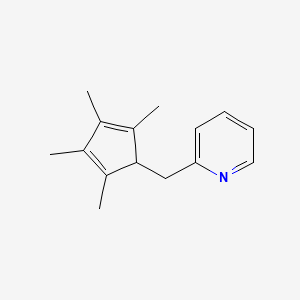 molecular formula C15H19N B15411809 2-[(2,3,4,5-Tetramethylcyclopenta-2,4-dien-1-yl)methyl]pyridine CAS No. 378797-49-0