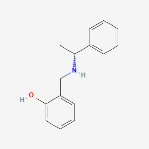 molecular formula C15H17NO B15411903 2-[[[(1R)-1-phenylethyl]amino]methyl]phenol CAS No. 313963-83-6
