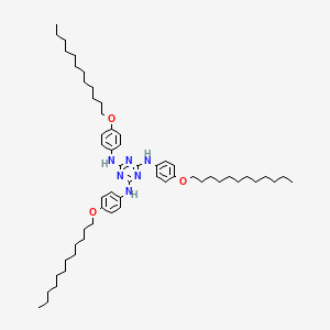 molecular formula C57H90N6O3 B15412026 N~2~,N~4~,N~6~-Tris[4-(dodecyloxy)phenyl]-1,3,5-triazine-2,4,6-triamine CAS No. 250701-53-2