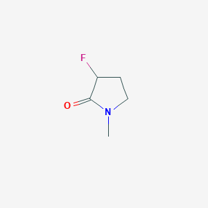 molecular formula C5H8FNO B15412102 2-Pyrrolidinone, 3-fluoro-1-methyl- CAS No. 522665-36-7