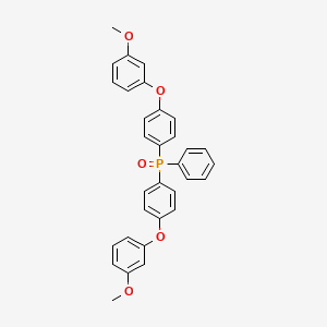 molecular formula C32H27O5P B15412158 Bis[4-(3-methoxyphenoxy)phenyl](oxo)phenyl-lambda~5~-phosphane CAS No. 189182-48-7