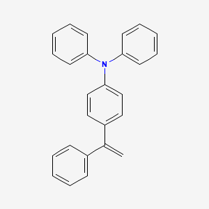 molecular formula C26H21N B15412171 Benzenamine, N,N-diphenyl-4-(1-phenylethenyl)- CAS No. 569642-34-8