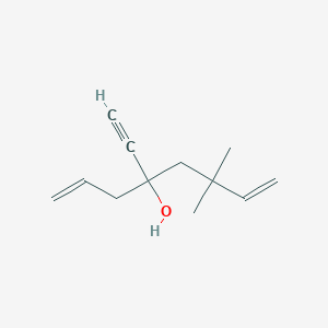 molecular formula C12H18O B15412182 4-Ethynyl-6,6-dimethylocta-1,7-dien-4-ol CAS No. 422324-02-5