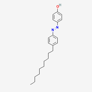 molecular formula C22H30N2O B15412258 4-[2-(4-Decylphenyl)hydrazinylidene]cyclohexa-2,5-dien-1-one CAS No. 620180-53-2