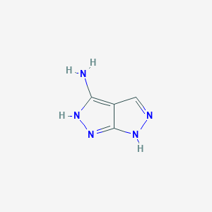 molecular formula C4H5N5 B154123 3-Amino-1,6-dihydropyrazolo[3,4-c]pyrazole CAS No. 128854-05-7
