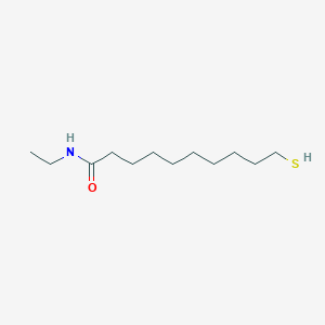 molecular formula C12H25NOS B15412341 N-Ethyl-10-sulfanyldecanamide CAS No. 313664-48-1