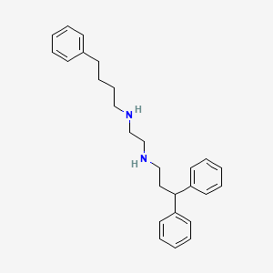molecular formula C27H34N2 B15412346 N'-(3,3-diphenylpropyl)-N-(4-phenylbutyl)ethane-1,2-diamine CAS No. 627520-06-3