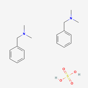 molecular formula C18H28N2O4S B15412415 N,N-dimethyl-1-phenylmethanamine;sulfuric acid CAS No. 399559-65-0