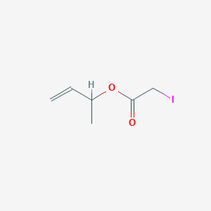 molecular formula C6H9IO2 B15412430 Acetic acid, iodo-, 1-methyl-2-propenyl ester CAS No. 216872-78-5