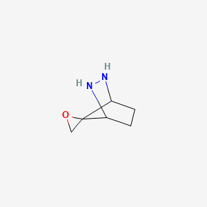 molecular formula C6H10N2O B15412467 Spiro[2,3-diazabicyclo[2.2.1]heptane-7,2'-oxirane] CAS No. 218961-55-8