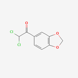 molecular formula C9H6Cl2O3 B15412521 Ethanone, 1-(1,3-benzodioxol-5-yl)-2,2-dichloro- CAS No. 519170-85-5