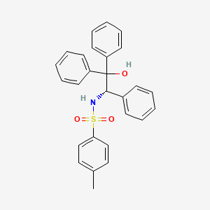 molecular formula C27H25NO3S B15412539 N-[(1S)-2-hydroxy-1,2,2-triphenylethyl]-4-methylbenzenesulfonamide CAS No. 221550-54-5