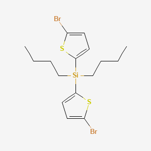 molecular formula C16H22Br2S2Si B15412643 Bis(5-bromothiophen-2-yl)(dibutyl)silane CAS No. 378247-58-6