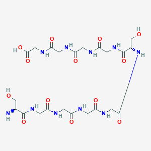 molecular formula C22H36N10O13 B15412691 L-Serylglycylglycylglycylglycyl-L-serylglycylglycylglycylglycine CAS No. 501417-84-1