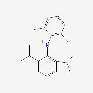 molecular formula C20H27N B15412799 Benzenamine, N-[2,6-bis(1-methylethyl)phenyl]-2,6-dimethyl- CAS No. 211292-66-9
