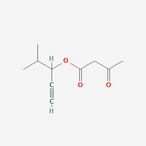 molecular formula C10H14O3 B15412904 Butanoic acid, 3-oxo-, 1-(1-methylethyl)-2-propynyl ester CAS No. 363621-26-5