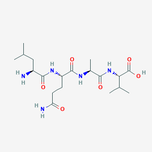 molecular formula C19H35N5O6 B15412921 L-Valine, L-leucyl-L-glutaminyl-L-alanyl- CAS No. 506415-26-5
