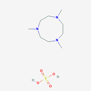 molecular formula C9H23N3O4S B15412959 Sulfuric acid;1,4,7-trimethyl-1,4,7-triazonane CAS No. 220956-43-4