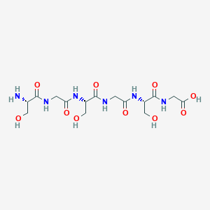molecular formula C15H26N6O10 B15412963 L-Serylglycyl-L-serylglycyl-L-serylglycine CAS No. 243868-54-4
