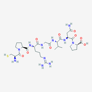molecular formula C30H51N11O9S B15412964 L-Proline, L-cysteinyl-L-prolyl-L-arginylglycyl-L-valyl-L-asparaginyl- CAS No. 506416-31-5