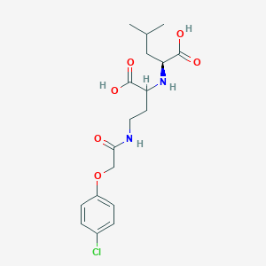 molecular formula C18H25ClN2O6 B15413081 N-{1-Carboxy-3-[2-(4-chlorophenoxy)acetamido]propyl}-L-leucine CAS No. 429668-90-6