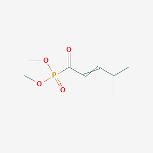 molecular formula C8H15O4P B15413085 Dimethyl (4-methylpent-2-enoyl)phosphonate CAS No. 207846-54-6