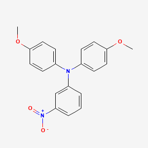 molecular formula C20H18N2O4 B15413089 Benzenamine, N,N-bis(4-methoxyphenyl)-3-nitro- CAS No. 189764-89-4