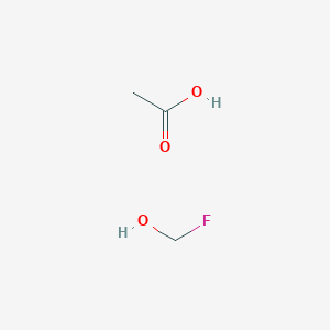 molecular formula C3H7FO3 B15413148 Acetic acid--fluoromethanol (1/1) CAS No. 206436-35-3