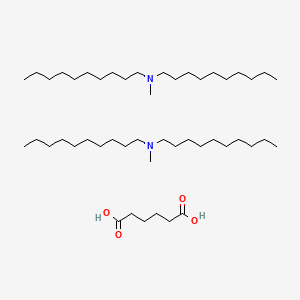 molecular formula C48H100N2O4 B15413153 N-decyl-N-methyldecan-1-amine;hexanedioic acid CAS No. 396078-50-5