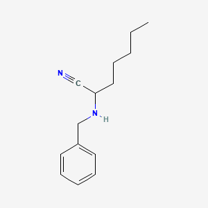 molecular formula C14H20N2 B15413210 Heptanenitrile, 2-[(phenylmethyl)amino]- CAS No. 462632-60-6