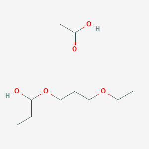 molecular formula C10H22O5 B15413254 Acetic acid;1-(3-ethoxypropoxy)propan-1-ol CAS No. 218787-50-9