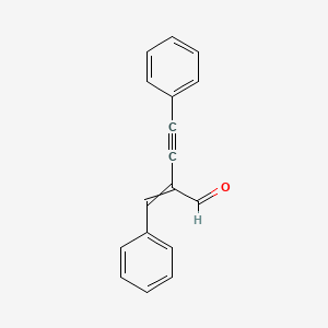 molecular formula C17H12O B15413257 2-Benzylidene-4-phenylbut-3-ynal CAS No. 399513-62-3