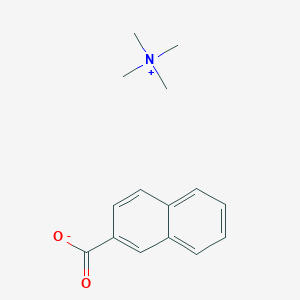 molecular formula C15H19NO2 B15413478 N,N,N-Trimethylmethanaminium naphthalene-2-carboxylate CAS No. 502697-00-9