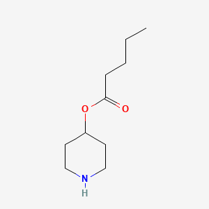 molecular formula C10H19NO2 B15413601 Piperidin-4-YL pentanoate CAS No. 381725-68-4