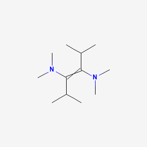 molecular formula C12H26N2 B15413616 N~3~,N~3~,N~4~,N~4~,2,5-Hexamethylhex-3-ene-3,4-diamine CAS No. 205377-30-6