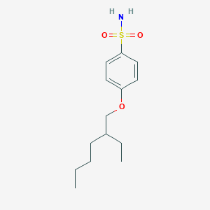 molecular formula C14H23NO3S B15413646 Benzenesulfonamide, 4-[(2-ethylhexyl)oxy]- CAS No. 186612-66-8