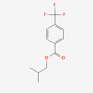 molecular formula C12H13F3O2 B15413696 Benzoic acid, 4-(trifluoromethyl)-, 2-methylpropyl ester CAS No. 252980-21-5