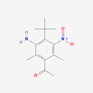molecular formula C14H20N2O3 B15413766 Amino musk ketone CAS No. 255393-52-3