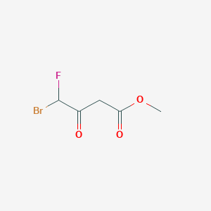 molecular formula C5H6BrFO3 B15413831 Methyl 4-bromo-4-fluoro-3-oxobutanoate CAS No. 189099-05-6