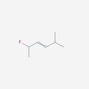 molecular formula C7H13F B15413833 2-Fluoro-5-methylhex-3-ene CAS No. 207305-96-2