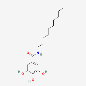 molecular formula C17H27NO4 B15413858 N-Decyl-3,4,5-trihydroxybenzamide CAS No. 174674-52-3