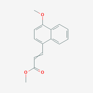 molecular formula C15H14O3 B15413895 Methyl 3-(4-methoxynaphthalen-1-yl)prop-2-enoate CAS No. 326813-07-4