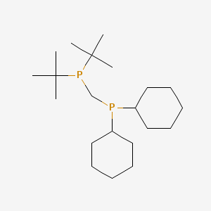 molecular formula C21H42P2 B15413916 Phosphine, [[bis(1,1-dimethylethyl)phosphino]methyl]dicyclohexyl- CAS No. 185537-55-7