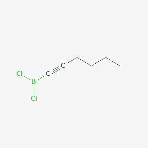 molecular formula C6H9BCl2 B15413994 Dichloro(hex-1-YN-1-YL)borane CAS No. 187461-17-2