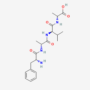 molecular formula C20H30N4O5 B15414029 D-Phenylalanyl-D-alanyl-D-valyl-D-alanine CAS No. 185201-45-0