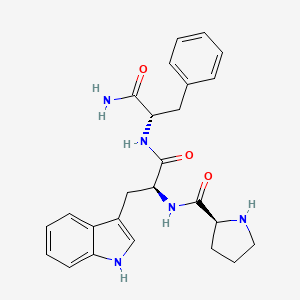 molecular formula C25H29N5O3 B15414068 L-Prolyl-L-tryptophyl-L-phenylalaninamide CAS No. 355418-30-3