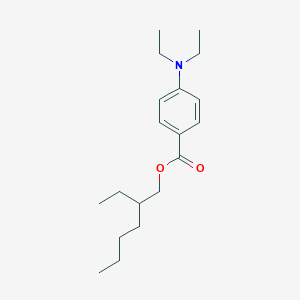 molecular formula C19H31NO2 B15414206 Benzoic acid, 4-(diethylamino)-, 2-ethylhexyl ester CAS No. 399512-10-8