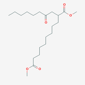 molecular formula C21H38O5 B15414226 Dimethyl 2-(2-oxooctyl)undecanedioate CAS No. 185797-55-1