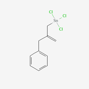molecular formula C10H11Cl3Sn B15414245 Stannane, trichloro[2-(phenylmethyl)-2-propenyl]- CAS No. 251362-56-8